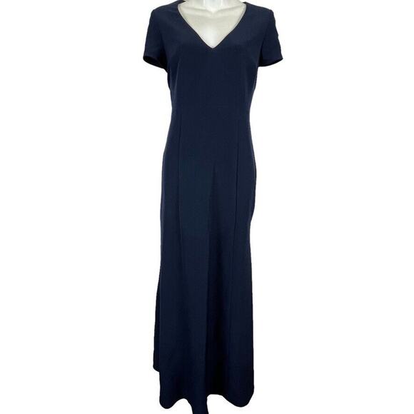 Show Me Your Mumu Womens Navy Fit & Flare V-Neck Mermaid Formal Maxi Dress sz M - Picture 1 of 15
